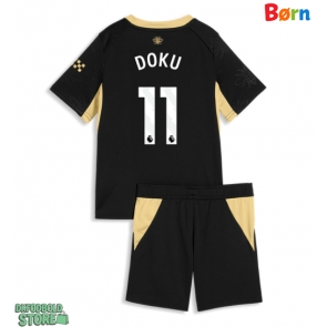Manchester City Jeremy Doku #11 Replika Babytøj Udebanesæt Børn 2026-27 Kortærmet (+ Korte bukser)